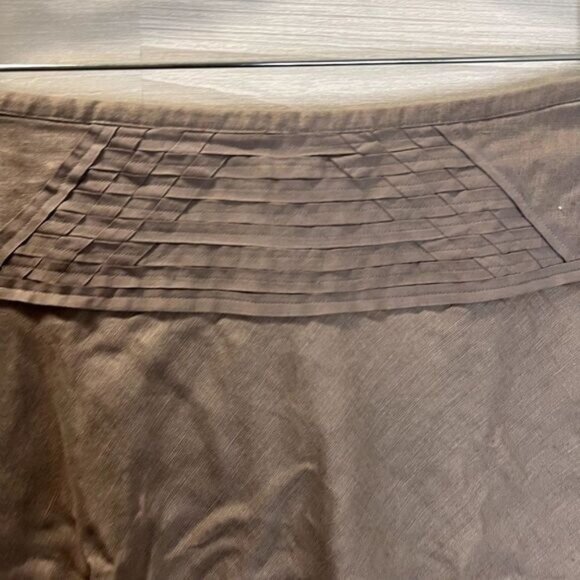 Women's Linen Knee Length Fully lined Skirt NWOT - Picture 8 of 10